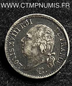 ,1/4,FRANC,ARGENT,LOUIS,XVIII,1819,B,ROUEN,