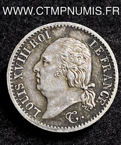 ,ROYALE,LOUIS,XVIII,1/4,FRANC,ARGENT,1822,PARIS,