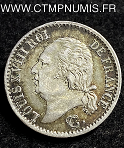 ,ROYALE,1/4,FRANC,ARGENT,LOUIS,XVIII,1821,PARIS,