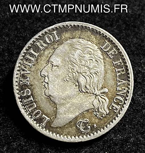 ,ROYALE,1/4,FRANC,ARGENT,LOUIS,XVIII,1821,PARIS,