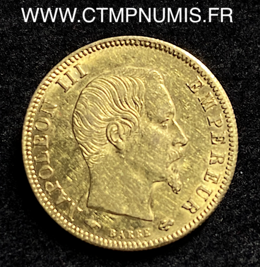 ,MONNAIE,EMPIRE,5,FRANCS,OR,NAPOLEON,III,TETE,NUE,1859,PARIS,