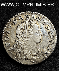 ,LOUIS,XV,X,SOLS,ARGENT,NAVARRE,1719,ROUEN,