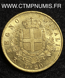 ,ITALIE,20,LIRE,OR,II,1877,R,ROME,