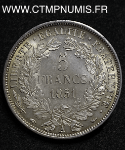 ,5,FRANCS,ARGENT,CERES,1851,PARIS,