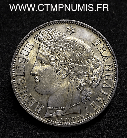 ,5,FRANCS,ARGENT,CERES,1851,PARIS,