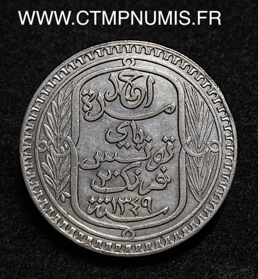 ,MONNAIE,COLONIE,FRANCAISE,TUNISIE,20,FRANCS,ARGENT,1930,TORCHE,