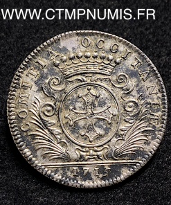 ,JETON,LANGUEDOC,ARGENT,LOUIS,XIV,1715,