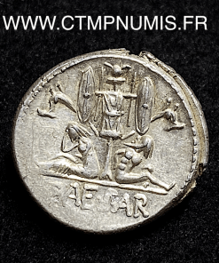 ,MONNAIE,ROMAINE,REPUBLIQUE,DENIER,ARGENT,JULES,CESAR,TROPHE,CARNYX,GAULOIS,ESPAGNE,