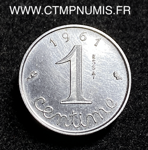 ,MONNAIE,ESSAI,1,CENTIME,EPI,INOX,1961,