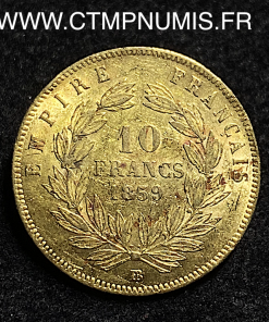 ,10,FRANCS,OR,NAPOLEON,III,1859,STRASBOURG,
