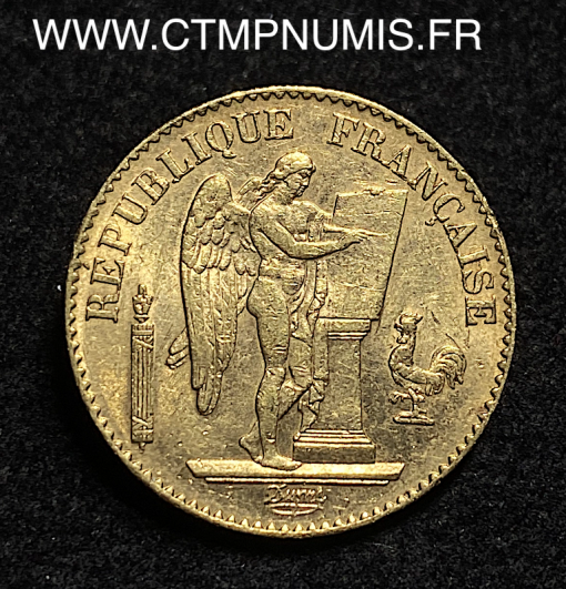 ,MONNAIE,20,FRANCS,OR,GENIE,III°,REPUBLIQUE,1891,PARIS,
