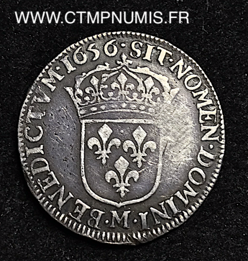 ,ROYALE,LOUIS,XIV,1/4,ECU,1656,TOULOUSE,