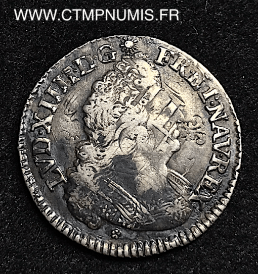 ,LOUIS,XIV,1/4,ECU,AUX,PALMES,1694,TOULOUSE,