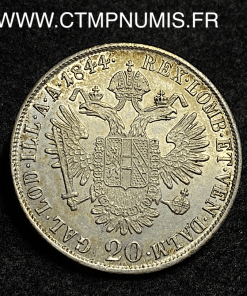 ,ITALIE,20,KREUZER,ARGENT,1844,MILAN,