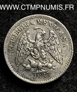 ,MEXIQUE,5,CENTAVOS,ARGENT,1887,CHIHUAHUA,