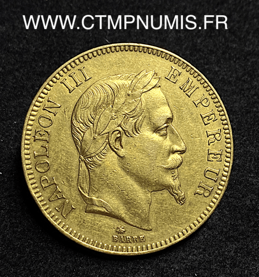 ,EMPIRE,100,FRANCS,OR,NAPOLEON,III,1868,PARIS,