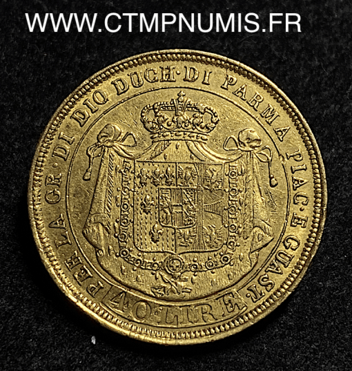 ,ITALIE,PARME,40,LIRE,OR,MARIE,LOUISE,1815,