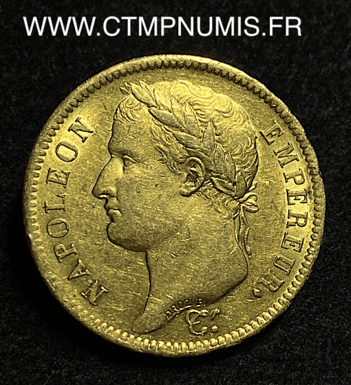 ,EMPIRE,40,FRANCS,OR,NAPOLEON,I°,1812,PARIS,