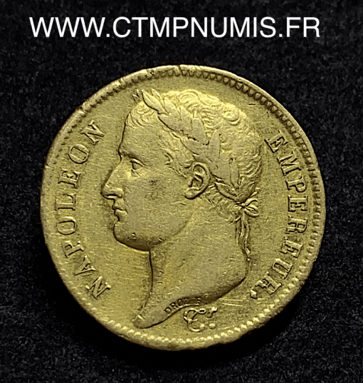 ,40,FRANCS,NAPOLEON,OR,1810,BORDEAUX,