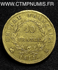 ,40,FRANCS,OR,NAPOLEON,1811,K,BORDEAUX,