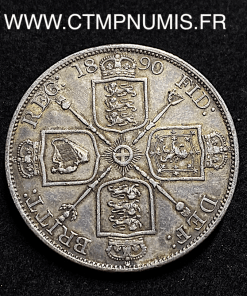 ,GRANDE,BRETAGNE,DOUBLE,FLORIN,1890,