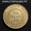 ,MONNAIE,20,FRANCS,OR,GENIE,III°,REPUBLIQUE,1889,PARIS,