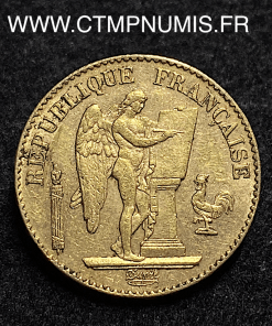 ,MONNAIE,20,FRANCS,OR,GENIE,III°,REPUBLIQUE,1889,PARIS,