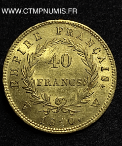 ,40,FRANCS,OR,NAPOLEON,EMPEREUR,1810,LILLE,