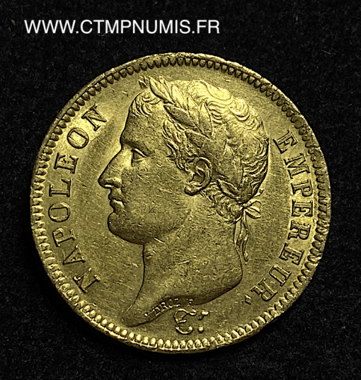 ,40,FRANCS,OR,NAPOLEON,EMPEREUR,1810,LILLE,