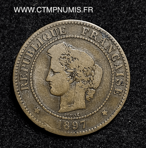 ,5,CENTIMES,CERES,1897,PARIS,FAISCEAU,