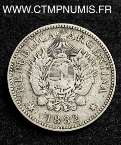 ,ARGENTINE,20,CENTIMOS,ARGENT,1882,