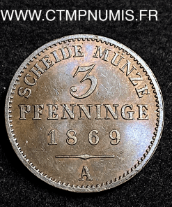 ,ALLEMAGNE,PRUSSE,3,PFENNIG,1869,