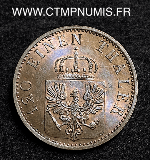 ,MONNAIE,ALLEMAGNE,PRUSSE,3,PFENNIG,1869,