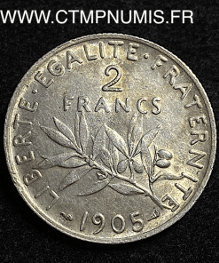 ,2,FRANCS,ARGENT,SEMEUSE,1905,