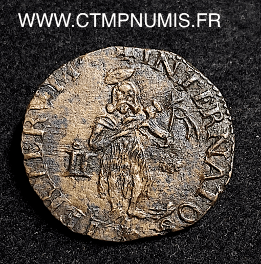 ,ROYALE,LOUIS,XIV,DOUBLE,SOL,1644,PERPIGNAN,