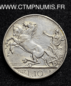 ,MONNAIE,ITALIE,10,LIRE,ARGENT,1927,