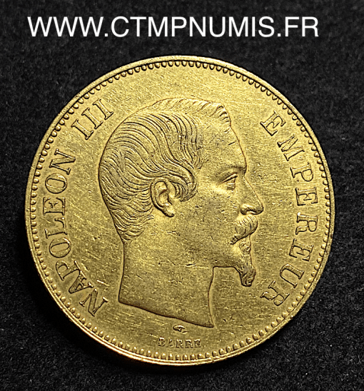 ,EMPIRE,100,FRANCS,OR,NAPOLEON,III,1857,PARIS,