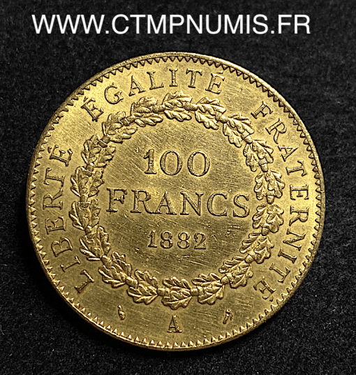 ,REPUBLIQUE,100,FRANCS,OR,GENIE,1882,A,PARIS,