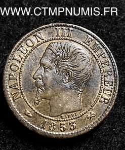 ,1,CENTIME,NAPOLEON,III,TETE,NUE,1853,ROUEN,