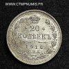 ,MONNAIE,RUSSIE,20,KOPECKS,ARGENT,1914,SUP,