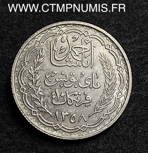 ,COLONIE,TUNISIE,10,FRANCS,ARGENT,1939,