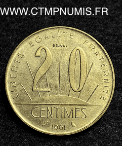 ,ESSAI,CONCOURS,20,CENTIMES,1961,ROUSSEAU,