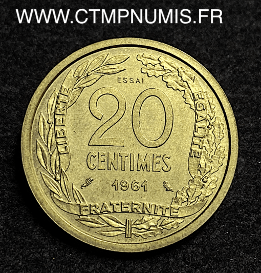 ,ESSAI,CONCOURS,20,CENTIMES,1961,ROBERT,