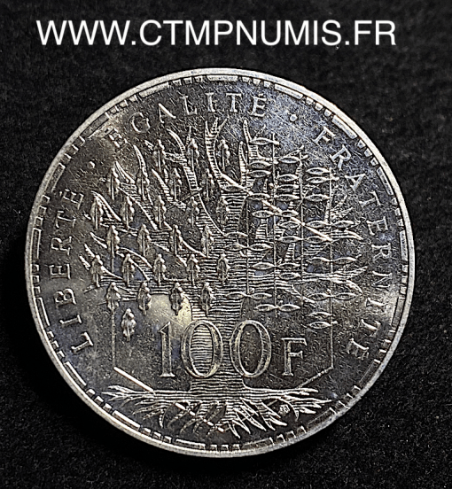 ,100,FRANCS,ARGENT,PANTHEON,1990,SPL,