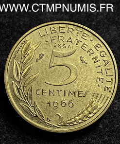 ,MONNAIE,ESSAI,5,CENTIMES,LAGRIFFOUL,1966,