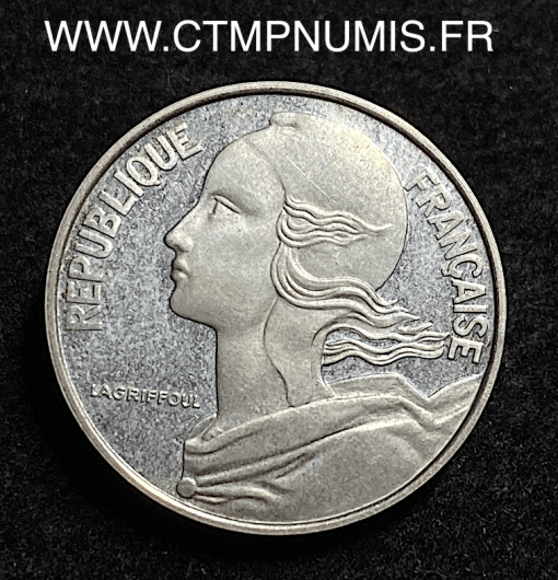 ,MONNAIE,PIEDFORT,ARGENT,20,CENTIMES,1980,