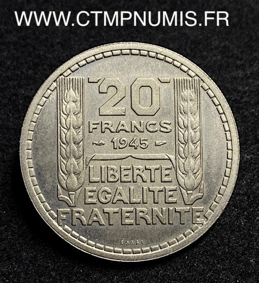 ,MONNAIE,ESSAI,20,FRANCS,TURIN,1945,SPL,