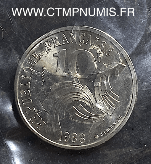 ,MONNAIE,ESSAI,10,FRANCS,JIMENEZ,1986,