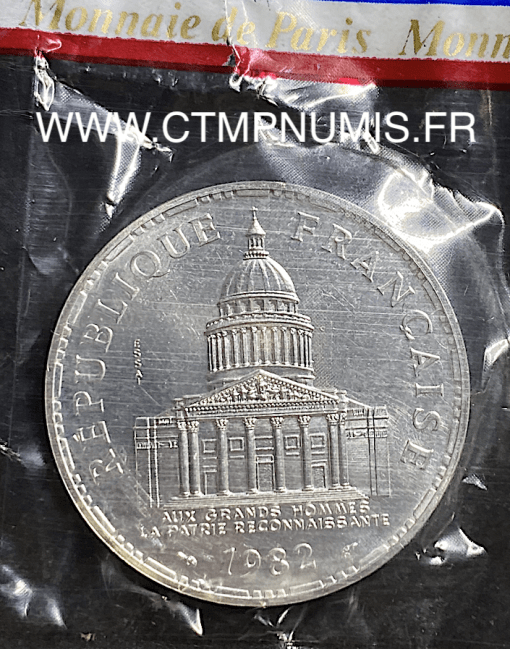 ,ESSAI,100,FRANCS,ARGENT,PANTHEON,1982,