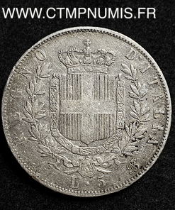 ,MONNAIE,ITALIE,5,LIRE,ARGENT,1865,N,NAPLES,